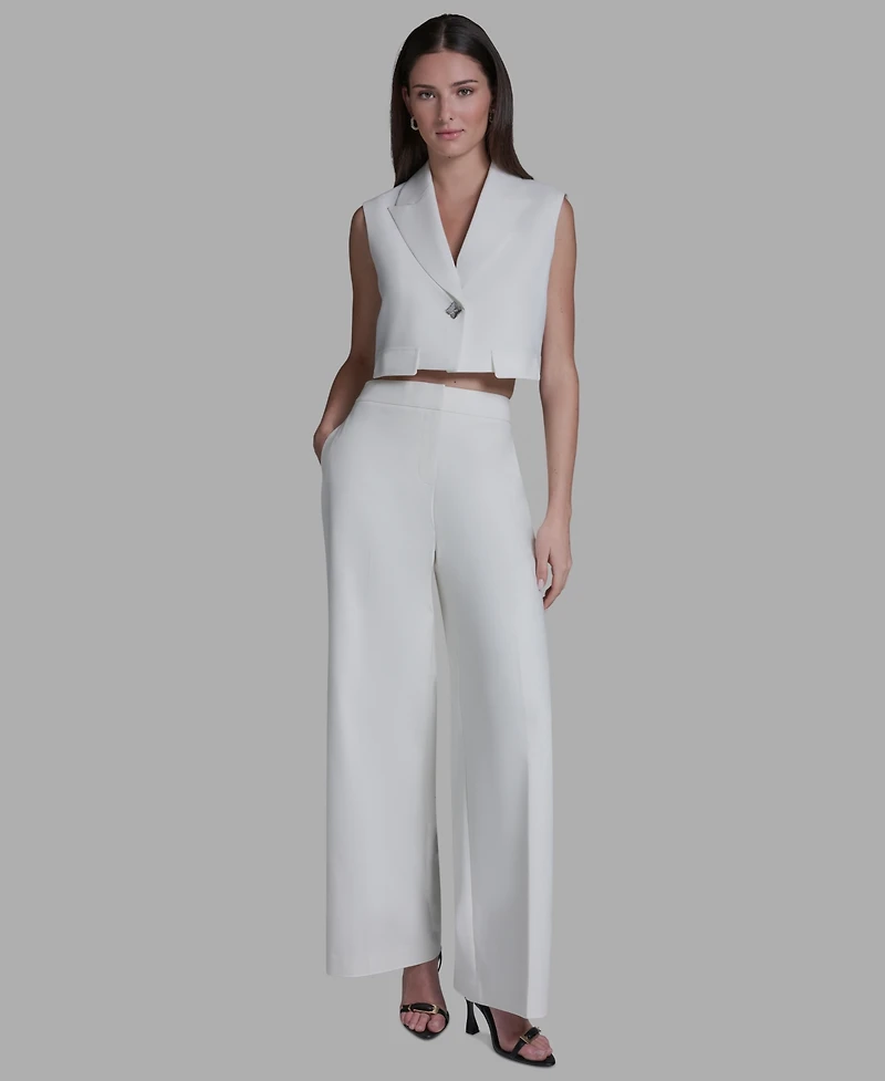 Bcbg Women's High Rise Wide Leg Pants