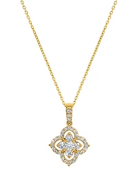Macy's Diamond (1/2 ct. t.w.) Pendant Necklace in 14k Yellow Gold