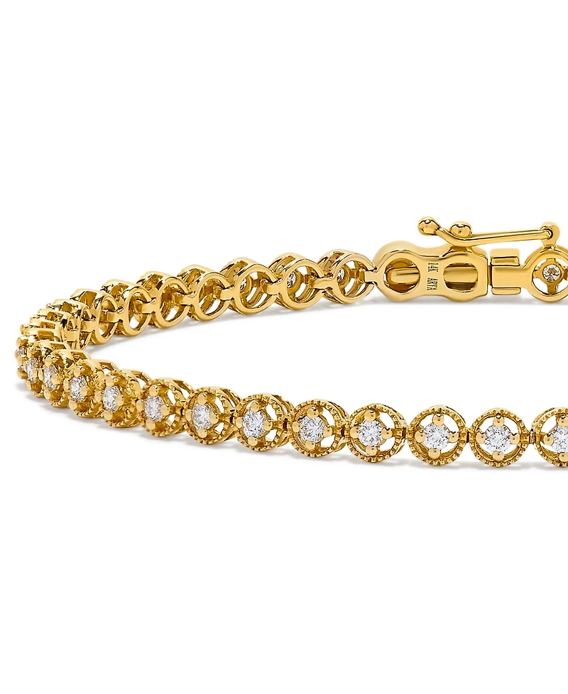 Macy's Diamond (1 ct. t.w.) Bracelet in 14k Yellow Gold