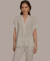 Donna Karan Weekend Women's V-Neck Top