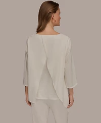 Donna Karan Weekend Women's Boat Neck Blouse
