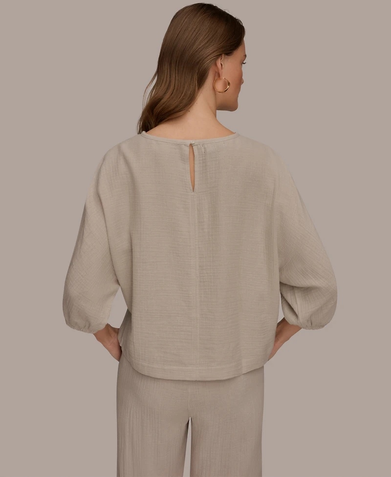 Donna Karan Weekend Women's Boat Neck Blouse