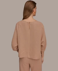 Donna Karan Weekend Women's Boat Neck Blouse