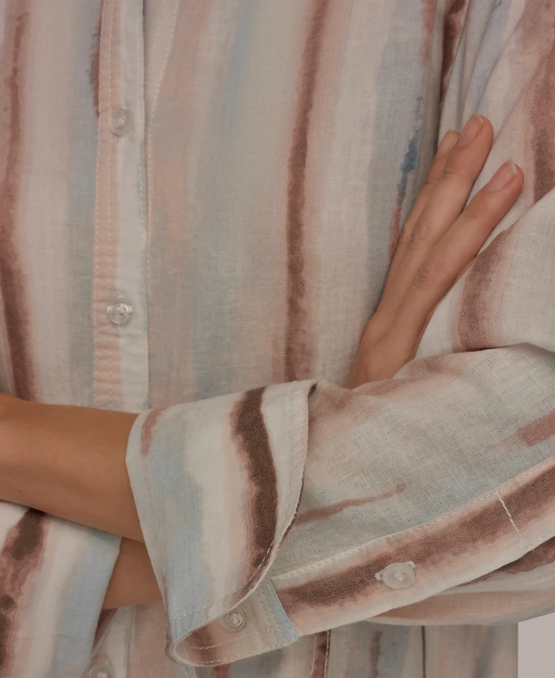 Donna Karan Weekend Women's Long-Sleeve Button-Down Shirt