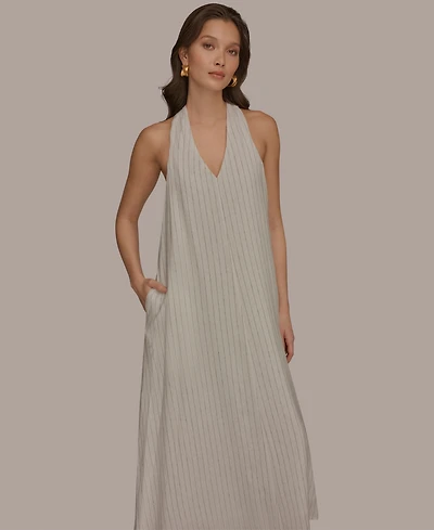 Donna Karan Weekend Women's V-Neck Midi Dress