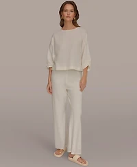 Donna Karan Weekend Women's Boat Neck Blouse
