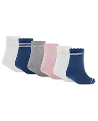 Nike Girls' 5-7 Courtside Champs Ankle Socks, 6-Pack