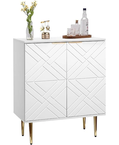 gaomon Buffet Cabinet, Kitchen Sideboard Storage Cabinet with 2 Doors, 29" Coffee Bar for Dining Room, Kitchen, Hallway,