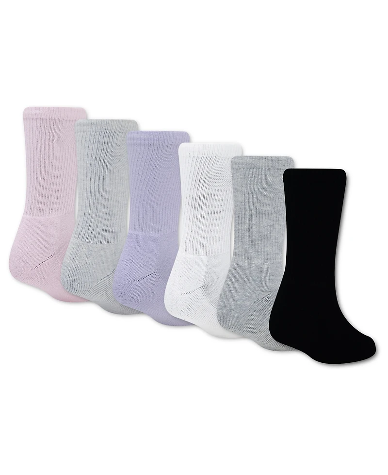 Jordan Boys' 7-11 Everyday Crew Socks, 6-Pack