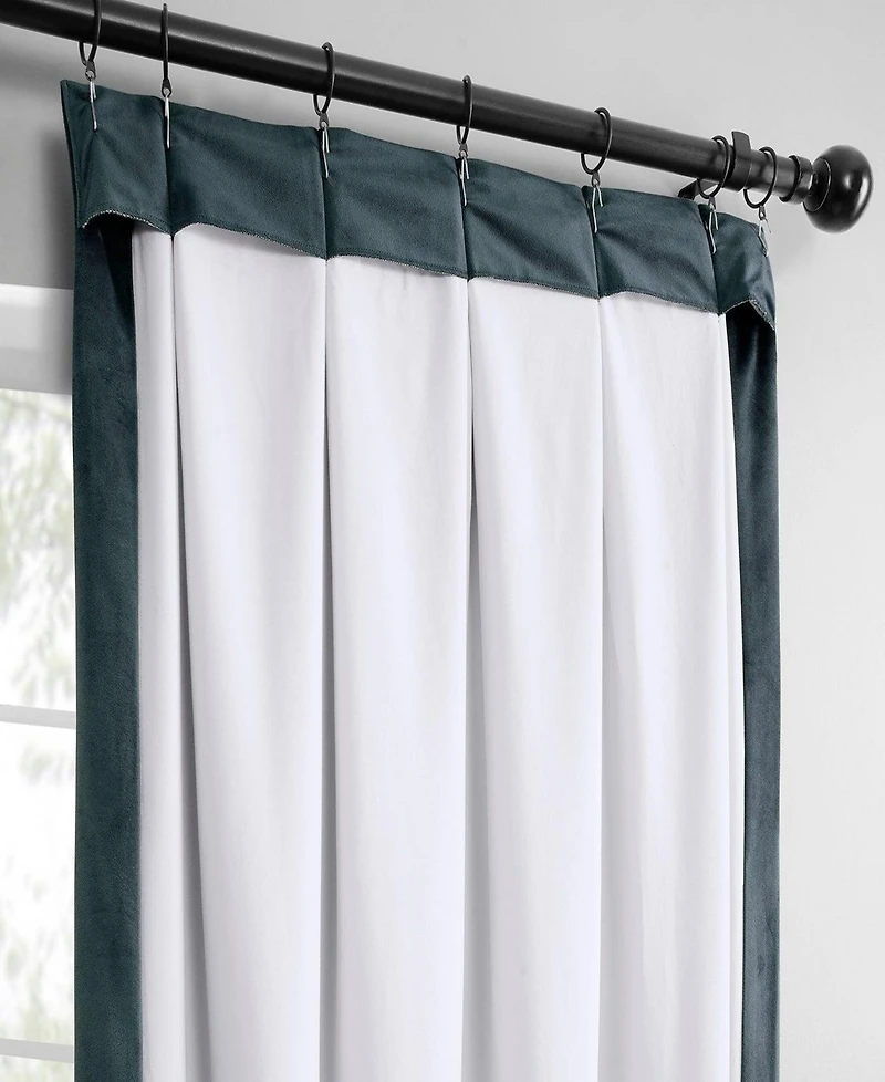 Half Price Drapes French Pleat Heritage Plush Velvet Room Darkening Curtain