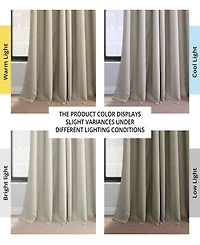 Half Price Drapes French Pleat Performance Linen Hotel Blackout Curtain