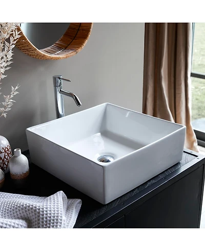Tikamoon Lada ceramic bathroom basin