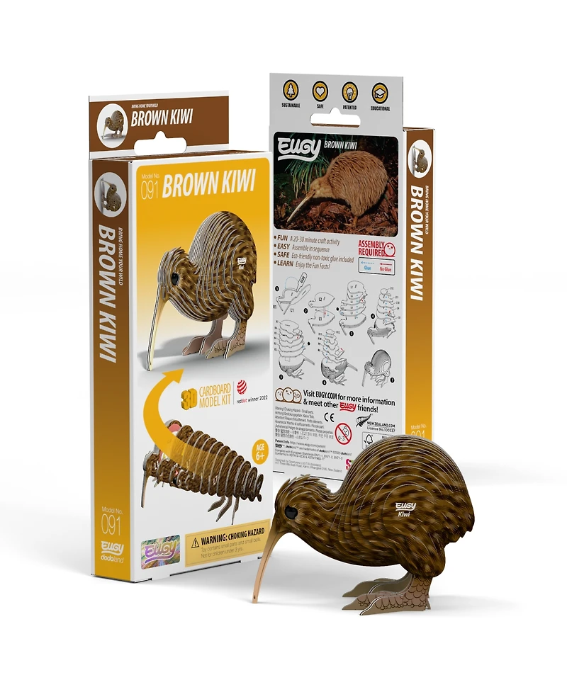 Eugy Kiwi 3D Puzzle