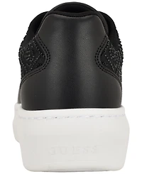Guess Women's Fhilip Rhinestone Lace-Up Platform Sneakers
