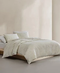 Calvin Klein Leaves Washed Percale Comforter Sets