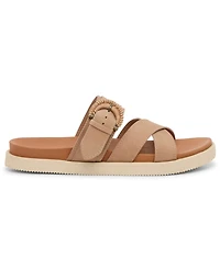 Lucky Brand Women's Morissa Buckle Footbed Flat Sandals