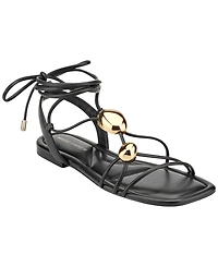 Marc Fisher Women's Malavi Ornamented Strappy Tie-Up Sandals