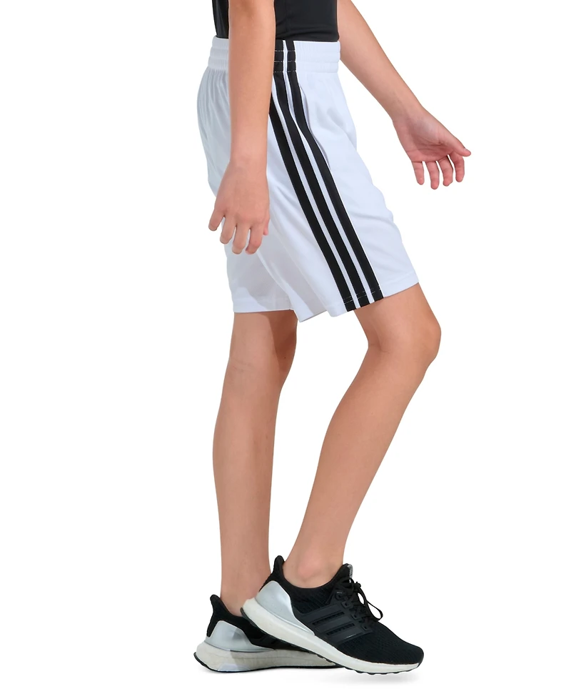 adidas Boys' 8-18 Elastic Waistband Drawcord Shorts