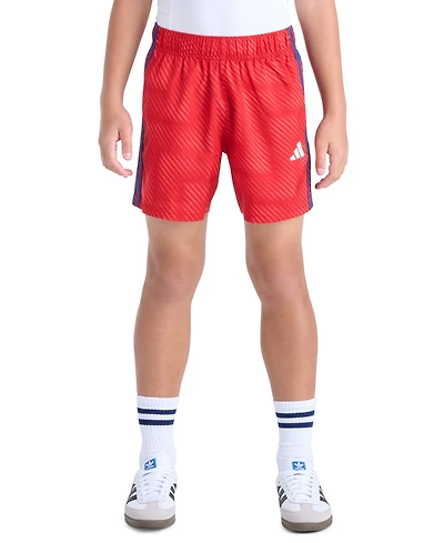 adidas Boys' 8-20 Elastic Waistband World Soccer Shorts