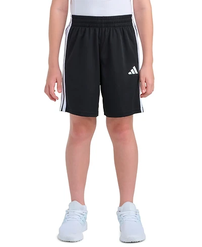 adidas Boys' 8-18 Elastic Waistband Drawcord Shorts