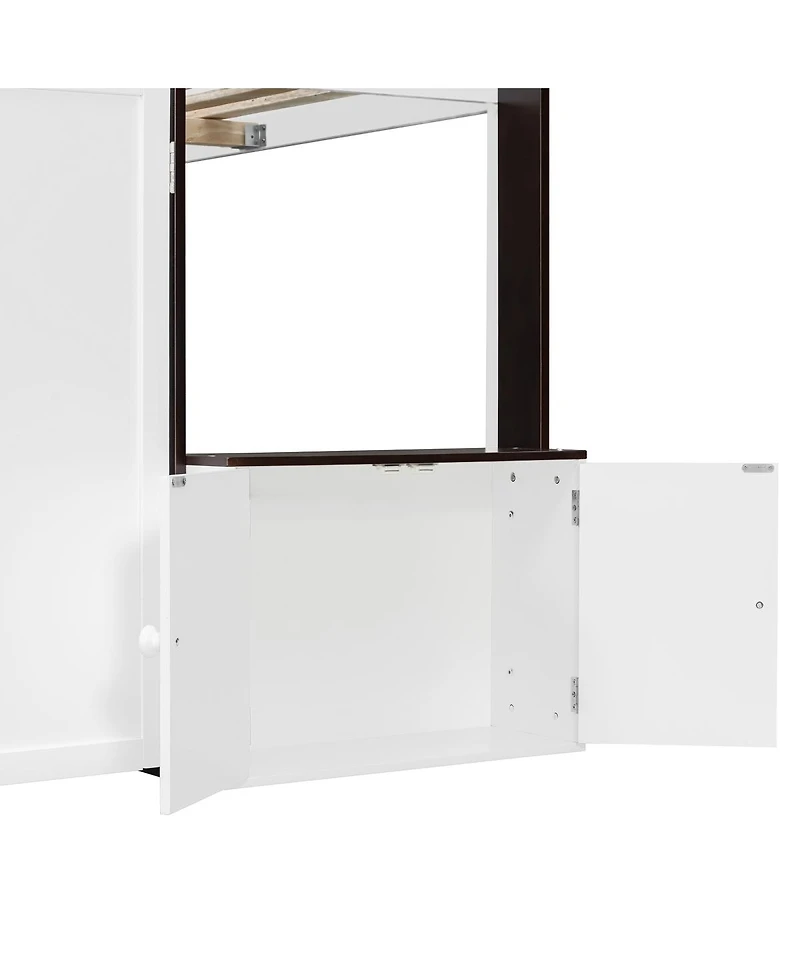 Streamdale Furniture Full Loft House Bed with Playhouse & Storage