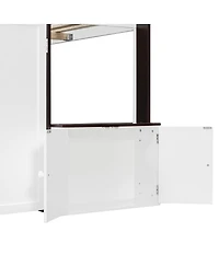 Streamdale Furniture Full Loft House Bed with Playhouse & Storage