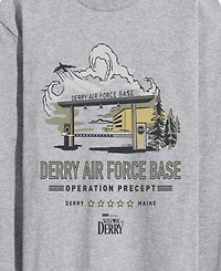 Airwaves Men's Welcome to Derry Air Force Long-Sleeve Graphic T-Shirt