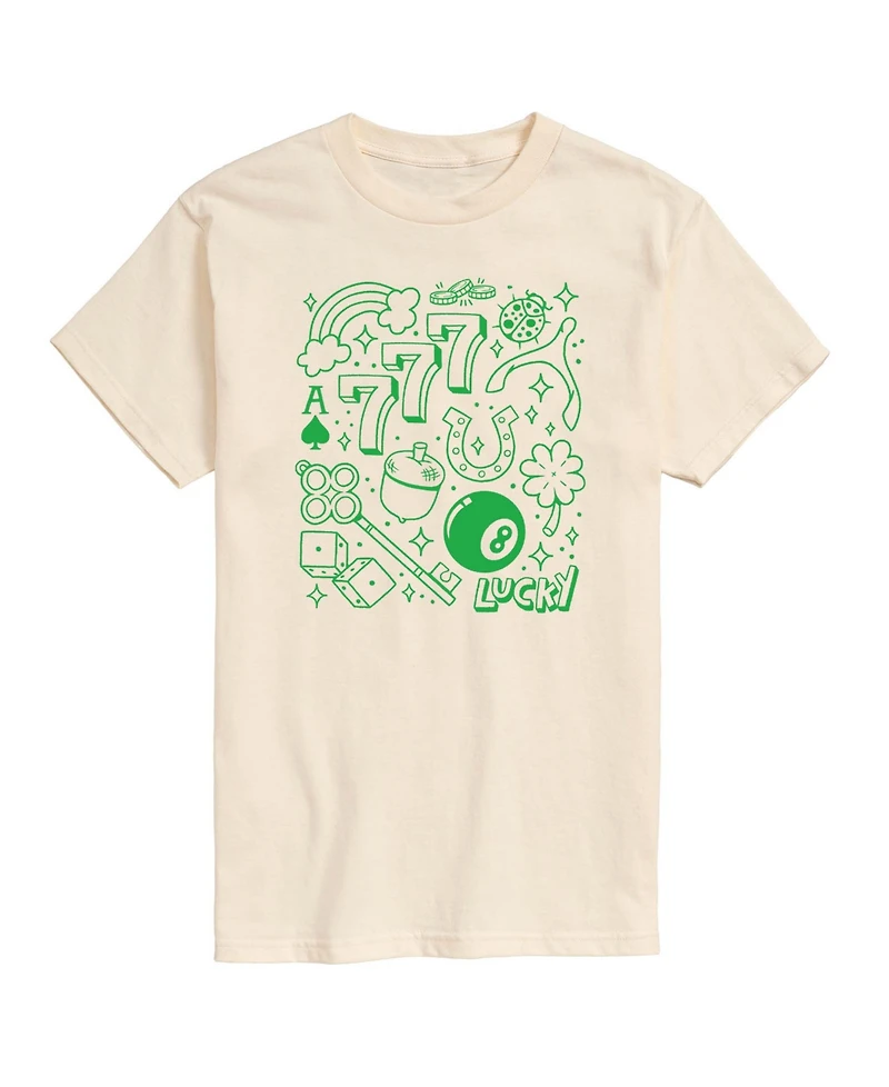 Airwaves Men's Instant Message Lucky Cluster Short-Sleeve Graphic T-Shirt