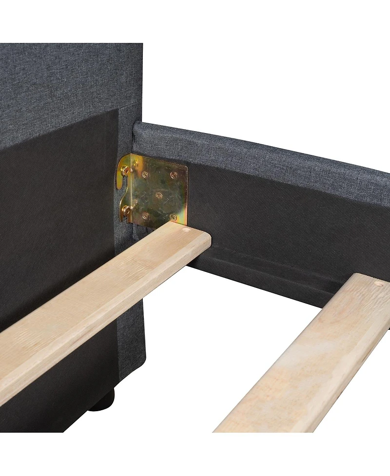 Streamdale Furniture Upholstered Twin Daybed with 2 Drawers, Wood Slat Support