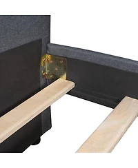 Streamdale Furniture Upholstered Twin Daybed with 2 Drawers, Wood Slat Support