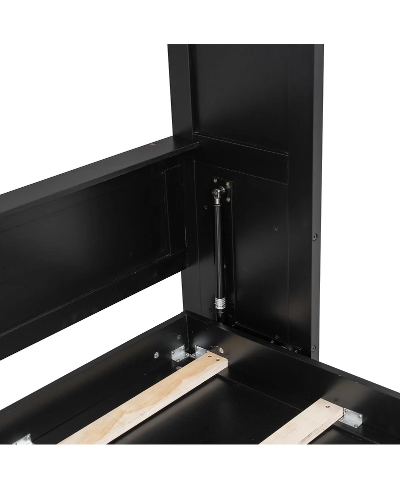 Streamdale Furniture Queen Size Murphy Bed with Storage Cabinets