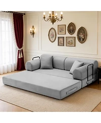 Streamdale Furniture Convertible Sleeper Sofa Bed with Pillow