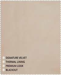 Half Price Drapes Neutral Ground Signature Extra Wide Velvet Blackout Curtain