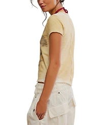 Free People Women's Wall Flower Crew Neck T-Shirt