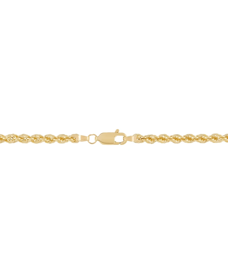 Macy's Hollow Rope Chain Necklace in 14k Yellow Gold
