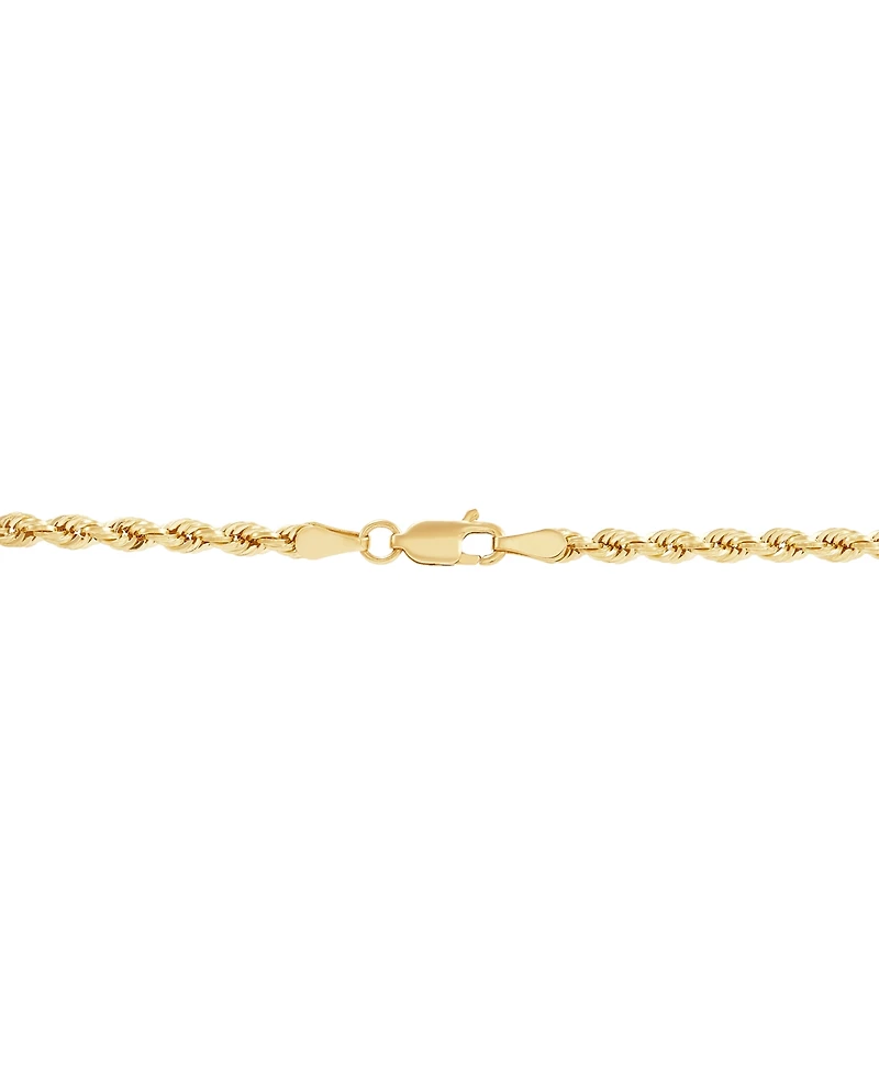 Macy's Hollow Rope Chain Necklace in 10k Yellow Gold