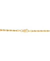 Macy's Hollow Rope Chain Necklace in 10k Yellow Gold