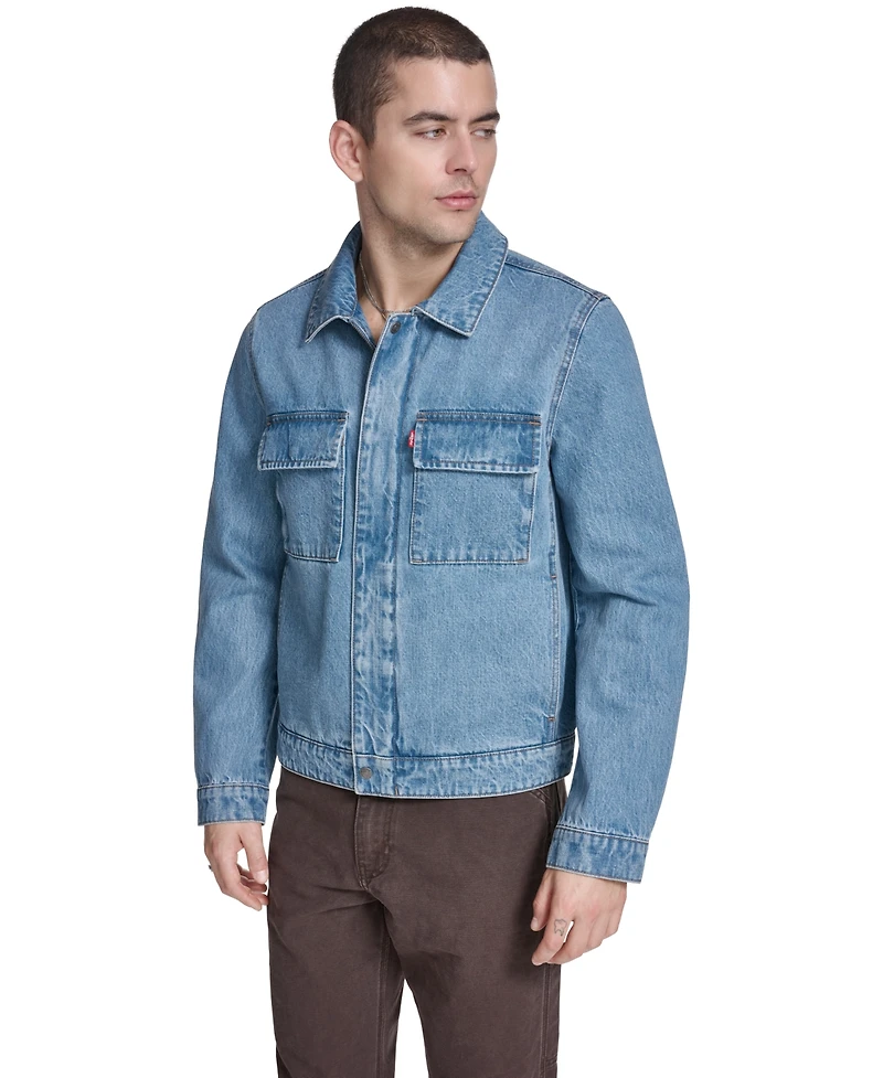 Levi's Men's Front Zipper Shirt Jacket