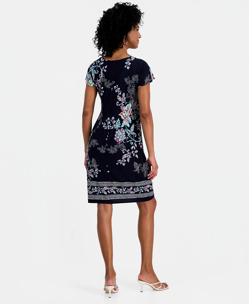 Robbie Bee Women's Mini Sarong Dress