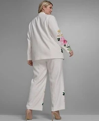 Karl Lagerfeld Paris Placed Floral Blazer Pant
