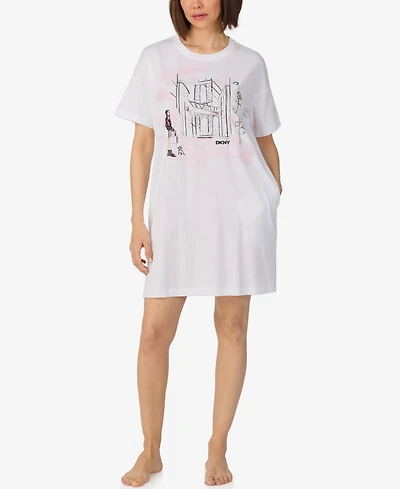 Dkny Women's Short-Sleeve Sleepshirt