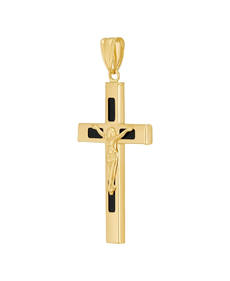 Grown With Love Cross Pendant Onyx (3 ct. t.w.) in 10k Yellow Gold