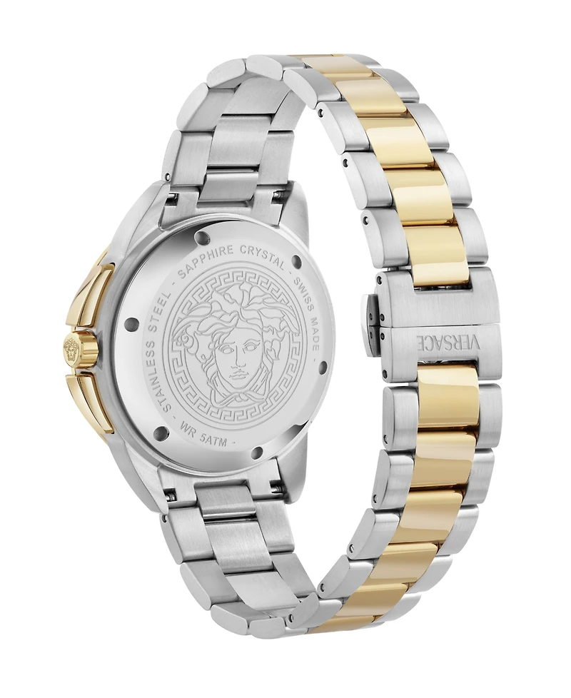 Versace Men's V-Sport Two-Tone Stainless Steel Bracelet Watch, 44mm