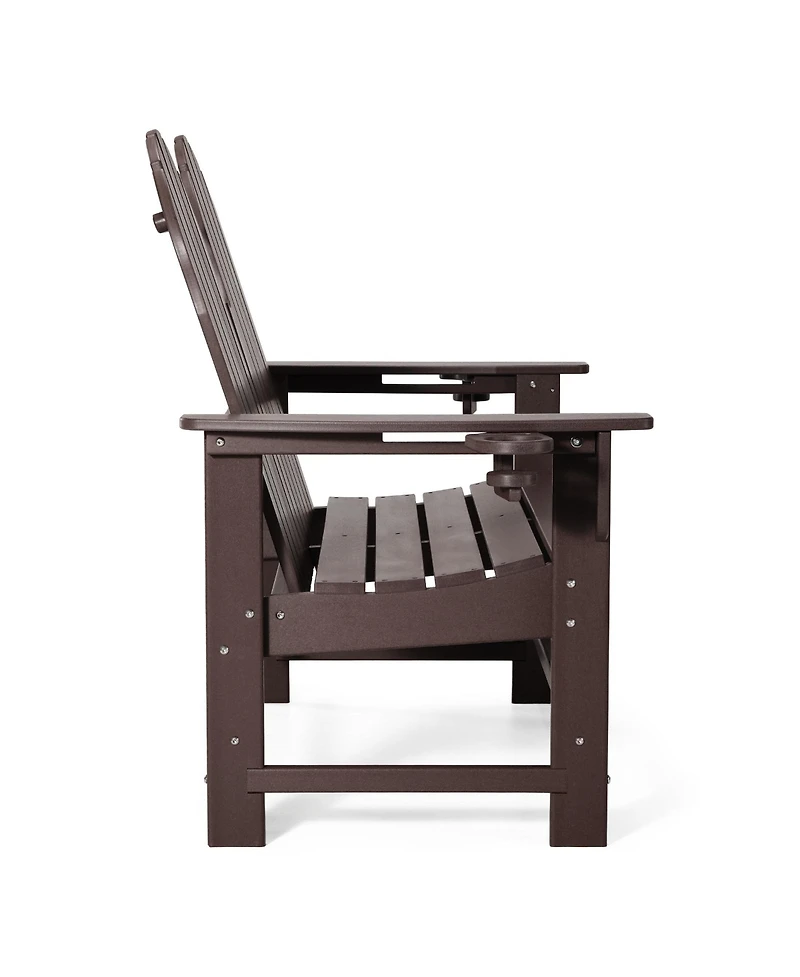 WestinTrends Outdoor Patio 49" Hdpe Adirondack Garden Bench