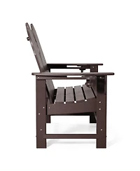 WestinTrends Outdoor Patio 49" Hdpe Adirondack Garden Bench