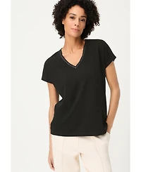 Olsen Women's Sparkle Trim T-Shirt