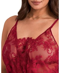 Adore Me Plus Jasmin Romper Lingerie