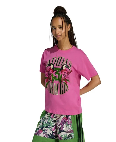 Adidas Women's x Farm Rio Graphic Crewneck T-Shirt