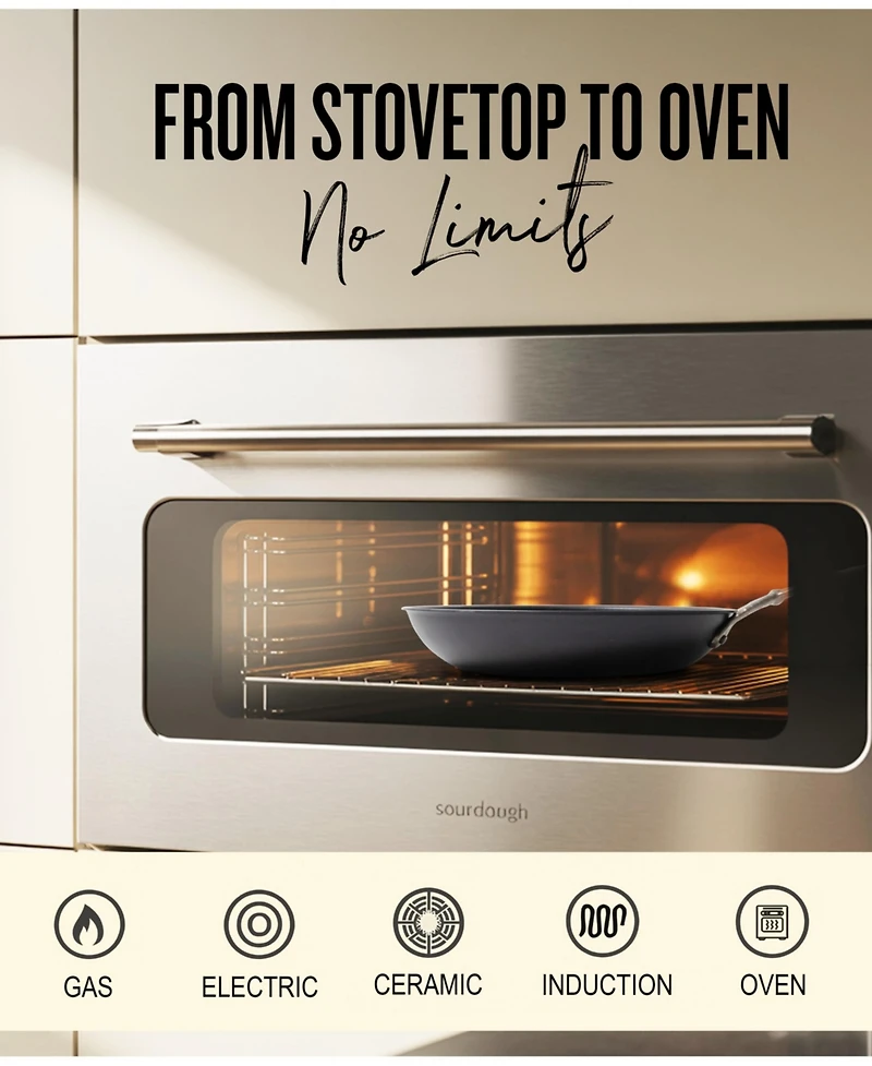 Alva Artist 2pc Carbon Steel Frying Pan Set - Artisan-Forged Handle (9.5" & 11")