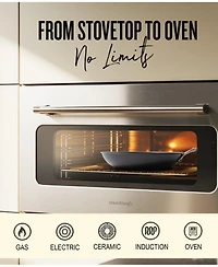 Alva Artist 2pc Carbon Steel Frying Pan Set - Artisan-Forged Handle (9.5" & 11")